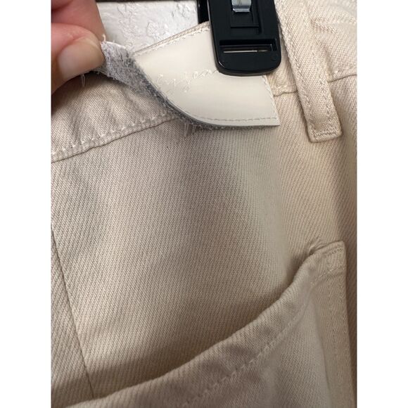 Carly Jean Los Angeles Jaymee Stone Vintage Wide Leg Jeans in Natural Size 9 - Picture 9 of 12